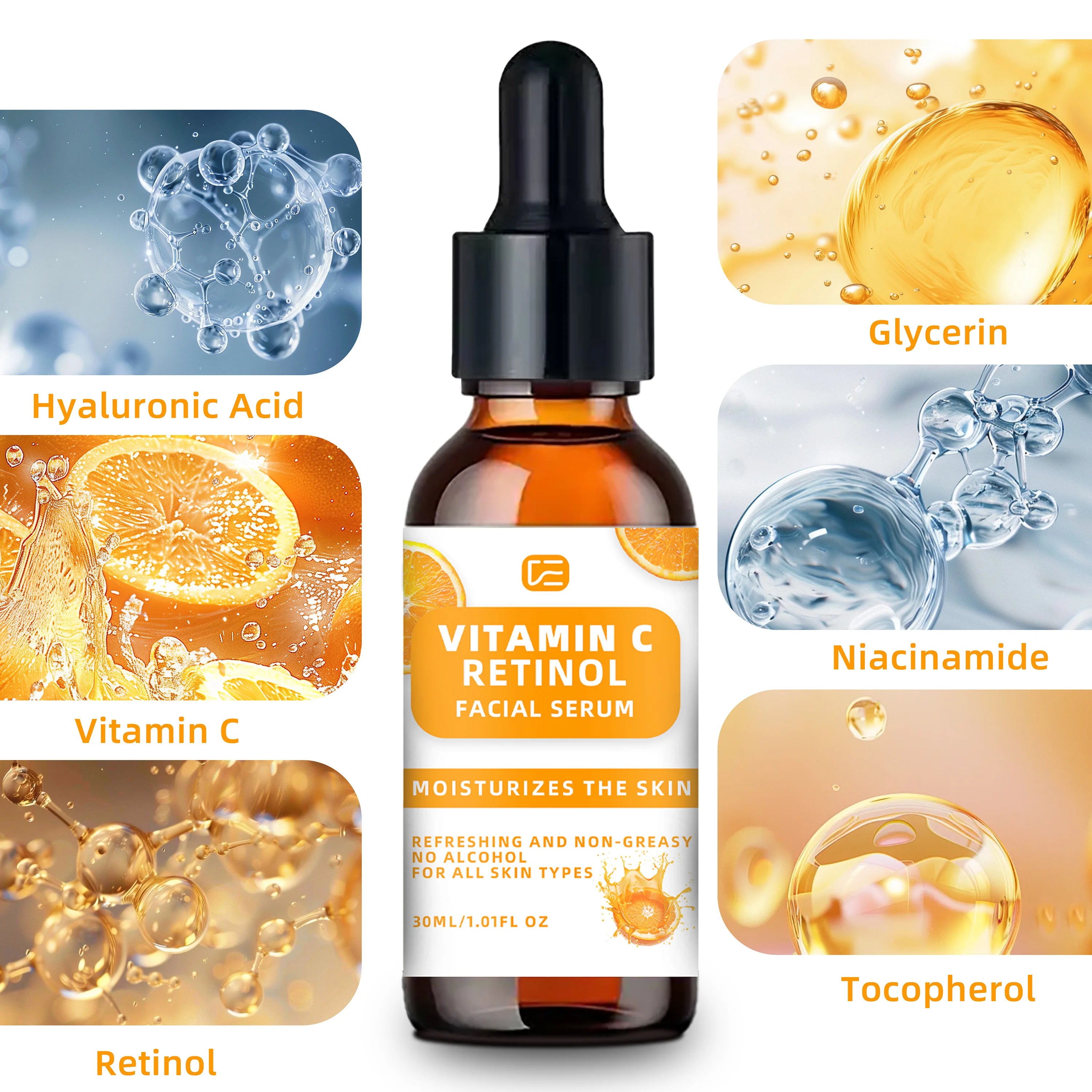 Radiance Repair Serum – Vitamin C & Retinol Glow Formula