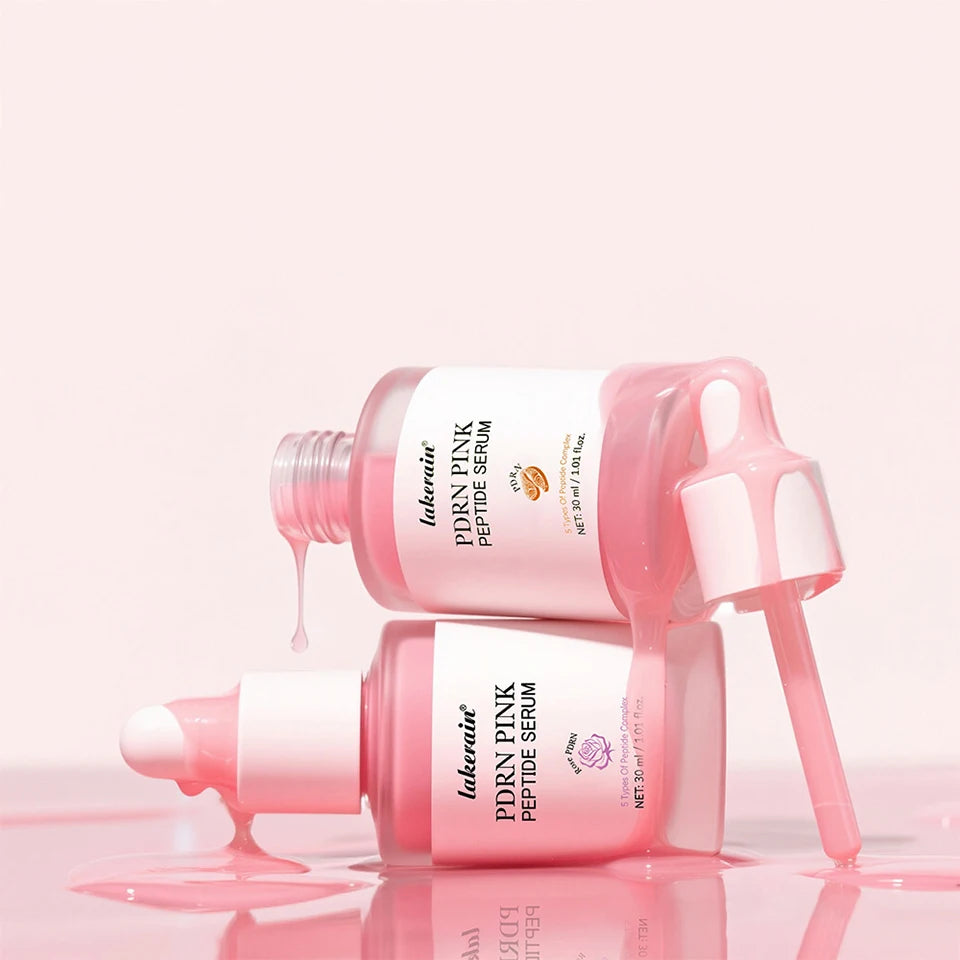PinkGlow Peptide Serum – Radiance & Firming Korean Formula