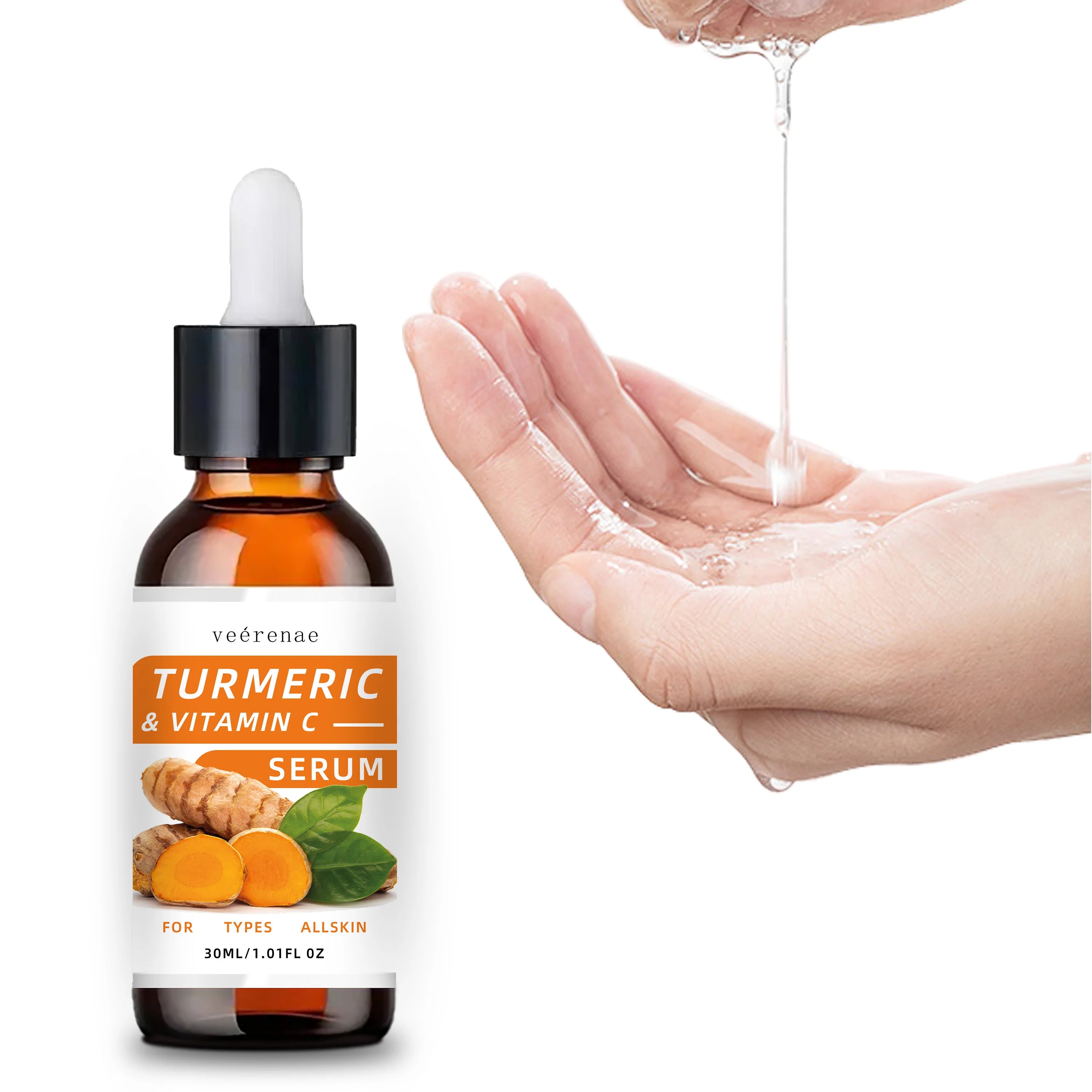 GoldenGlow Serum – Turmeric & Vitamin C Brightening Elixir