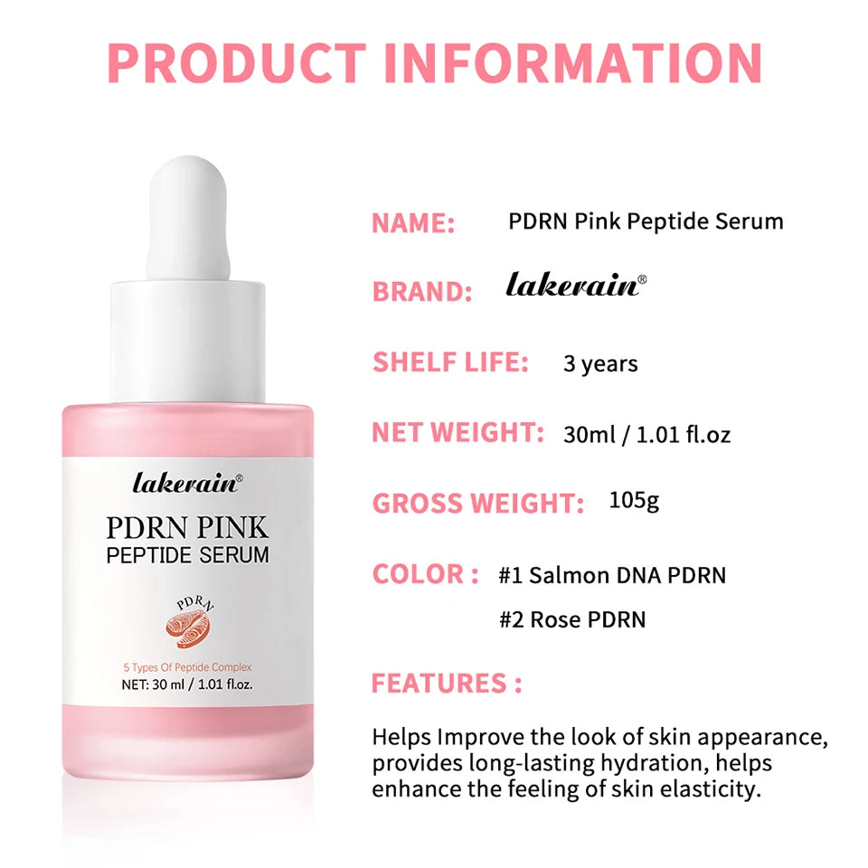 PinkGlow Peptide Serum – Radiance & Firming Korean Formula