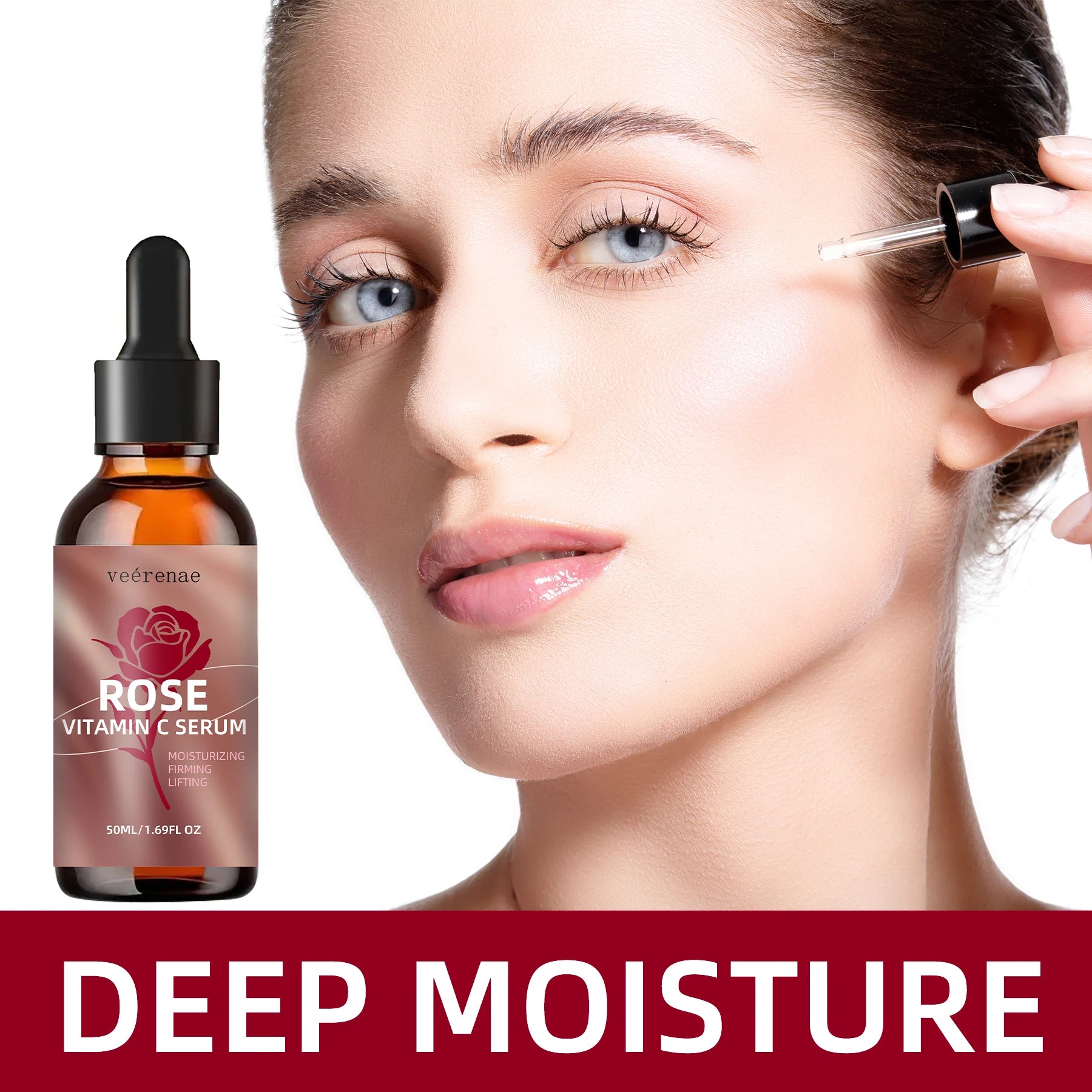 RoseGlow Vitamin C Serum – Deep Hydration & Radiance Boost